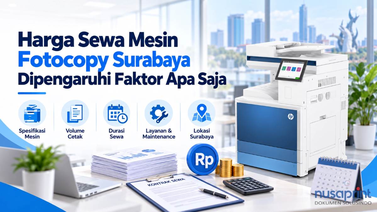 Harga Sewa Mesin Fotocopy Surabaya Dipengaruhi Faktor Apa Saja